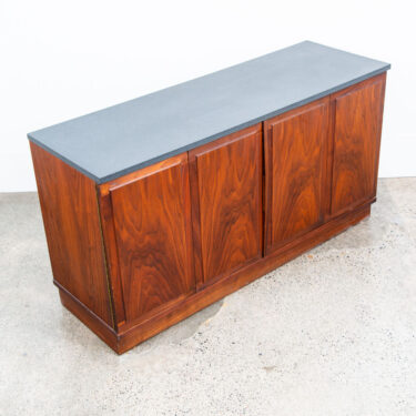 Mid Century Modern Credenza Sideboard Jack Cartwright Founders Walnut Slate Top