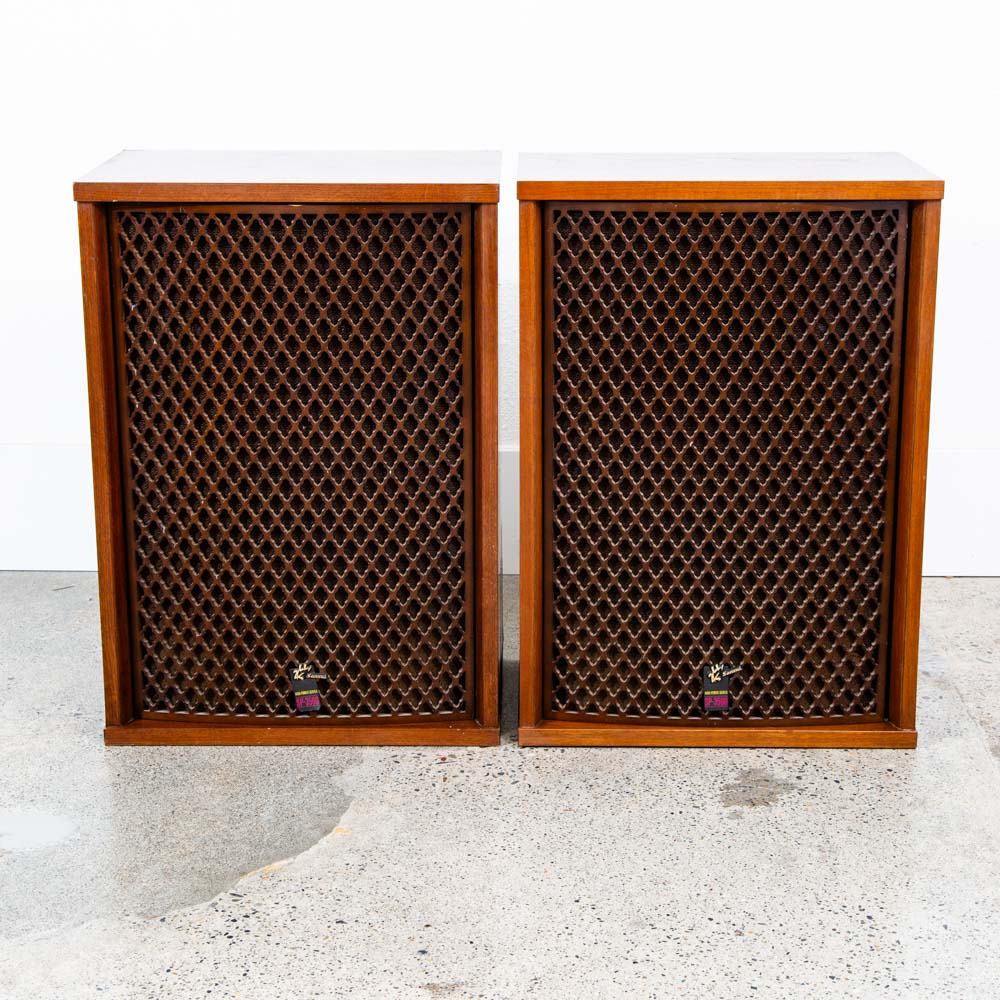 Mid Century Speakers Sansui SP-3500 4 Way Walnut Tested Speaker Set Grills 1 - Image 6