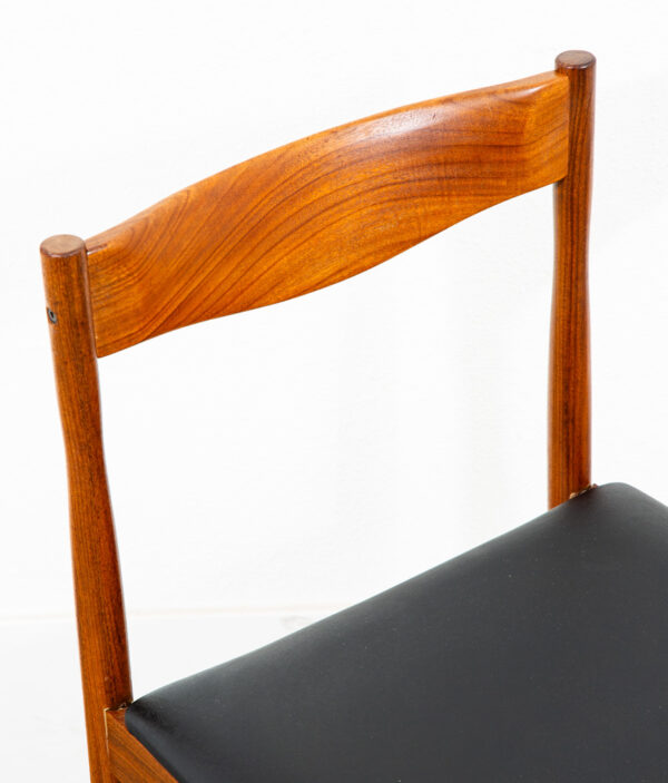 Mid Century Danish Modern Dining Chair Solid Teak G plan Larsen Vintage Denmark - Image 5