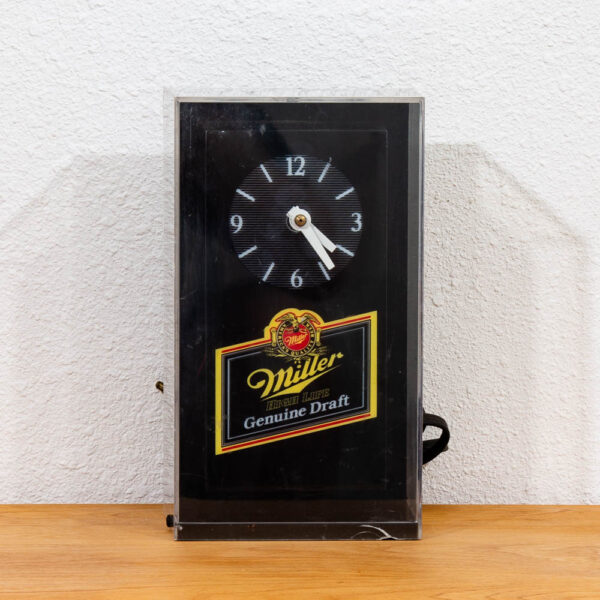 Vintage Collectable Miller High Life Light Up Desk Clock Tabletop Parts / Repair - Image 6