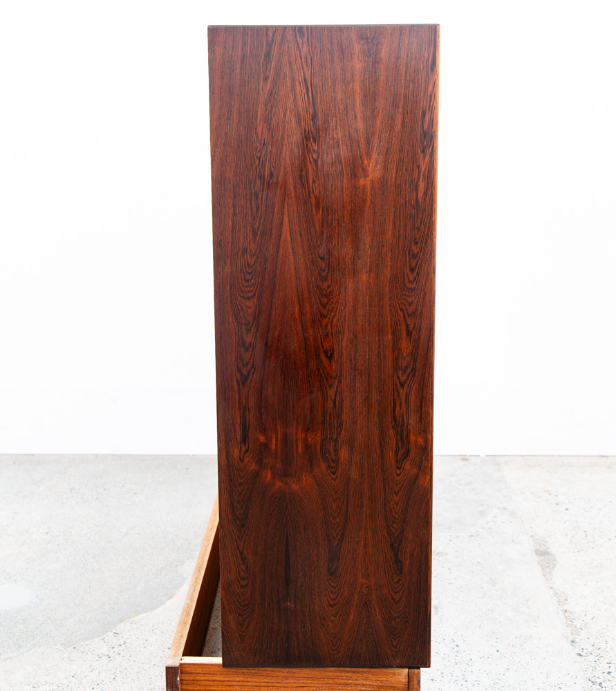 Mid Century Danish Modern Wall Unit Cabinet Cubby Rosewood Mcm HG Modular Shelf - Image 5