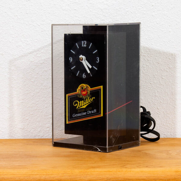 Vintage Collectable Miller High Life Light Up Desk Clock Tabletop Parts / Repair - Image 3