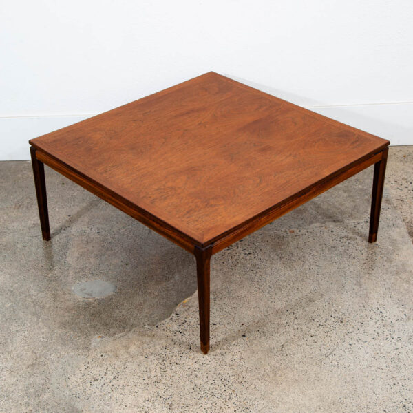 Mid Century Danish Modern End Table Side Square Teak Denmark Illum Wikkelso NM - Image 3