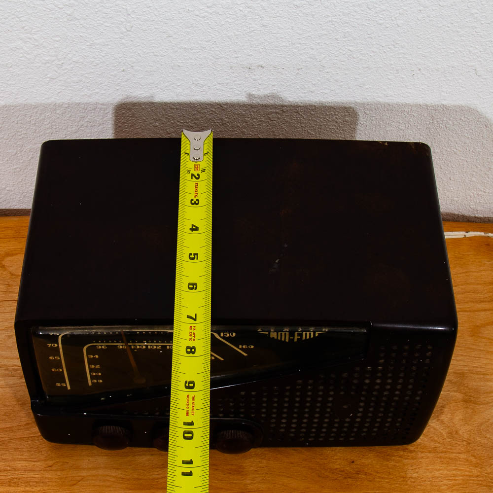 Mid Century Modern Radio Zenith Radio Tube Armstrong System AM-FM R721 Bakelite - Image 11