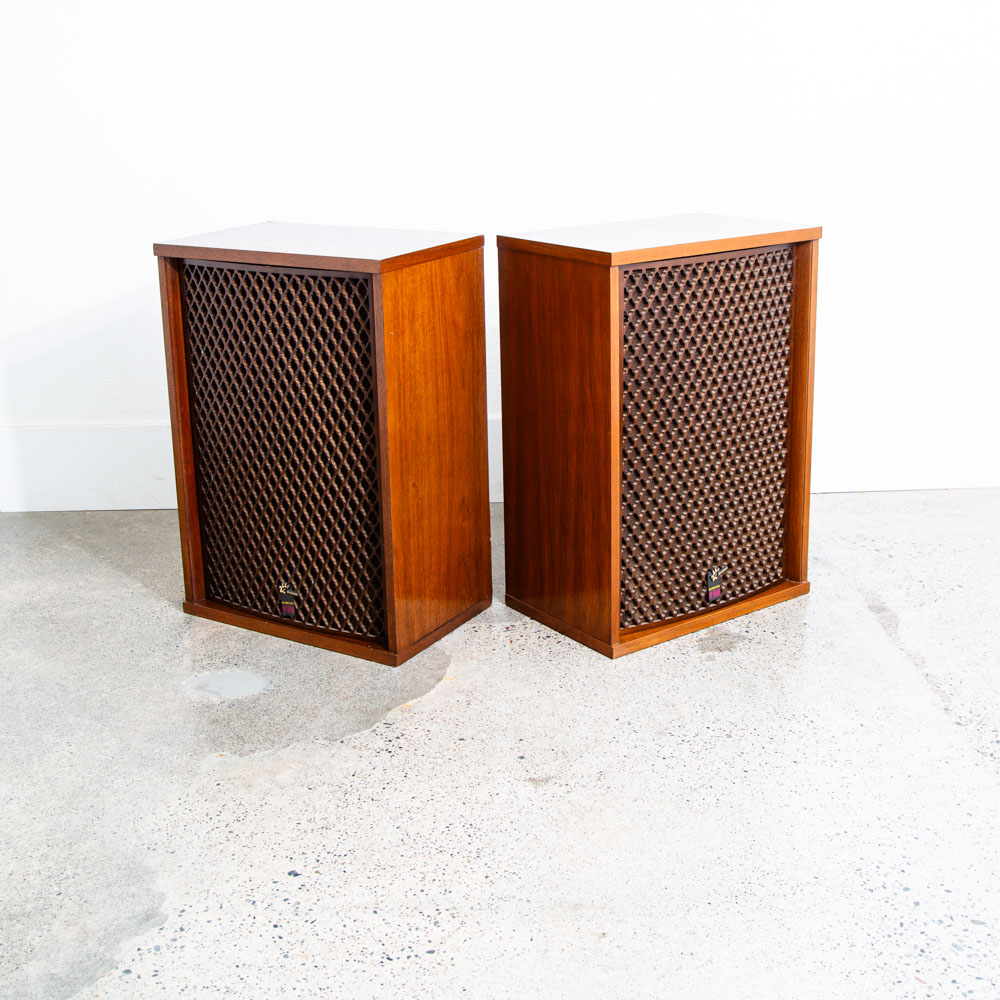 Vintage Speakers Sansui SP-3500 4 Way Walnut Tested Speaker Set