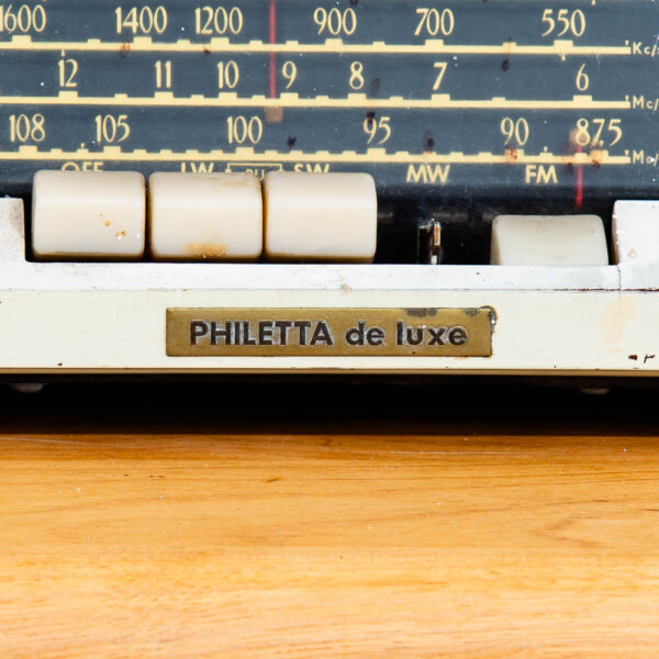 Mid Century Modern German Radio Phillips Tube Radio Philetta 208 De Luxe B2D08U - Image 6