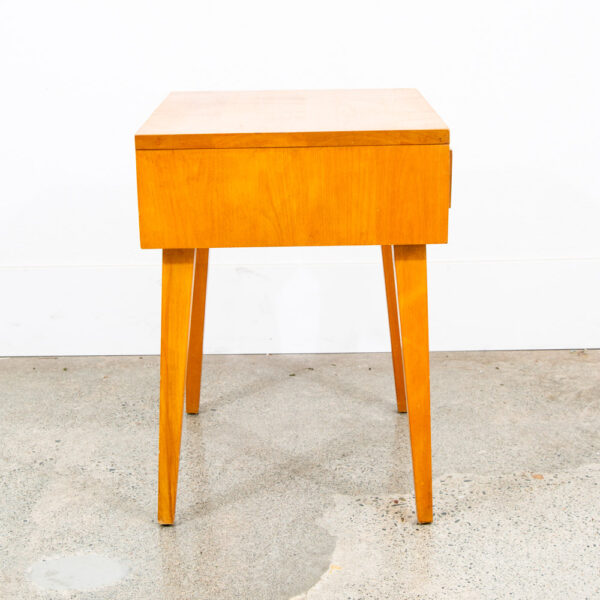 Mid Century Modern Nightstand End Side Drawer Table Conant Ball Russel Wright - Image 3