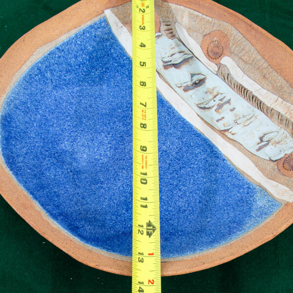 Mid Century Modern American Earthware Art Pottery Plate Studio Ceramic Glazed - Image 11
