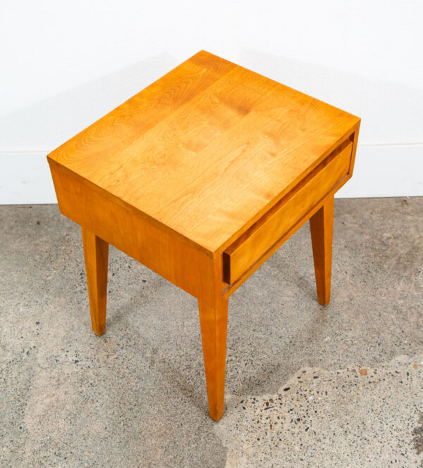 Mid Century Modern Nightstand End Side Drawer Table Conant Ball Russel Wright - Image 7