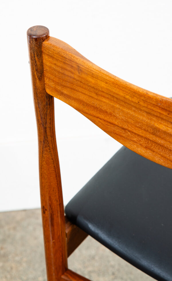 Mid Century Danish Modern Dining Chair Solid Teak G plan Larsen Vintage Denmark - Image 8