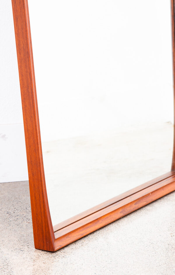 Mid Century Modern Mirror Wall Hanging Dillingham Vanity Solid Walnut 41.5x29.5 - Image 7