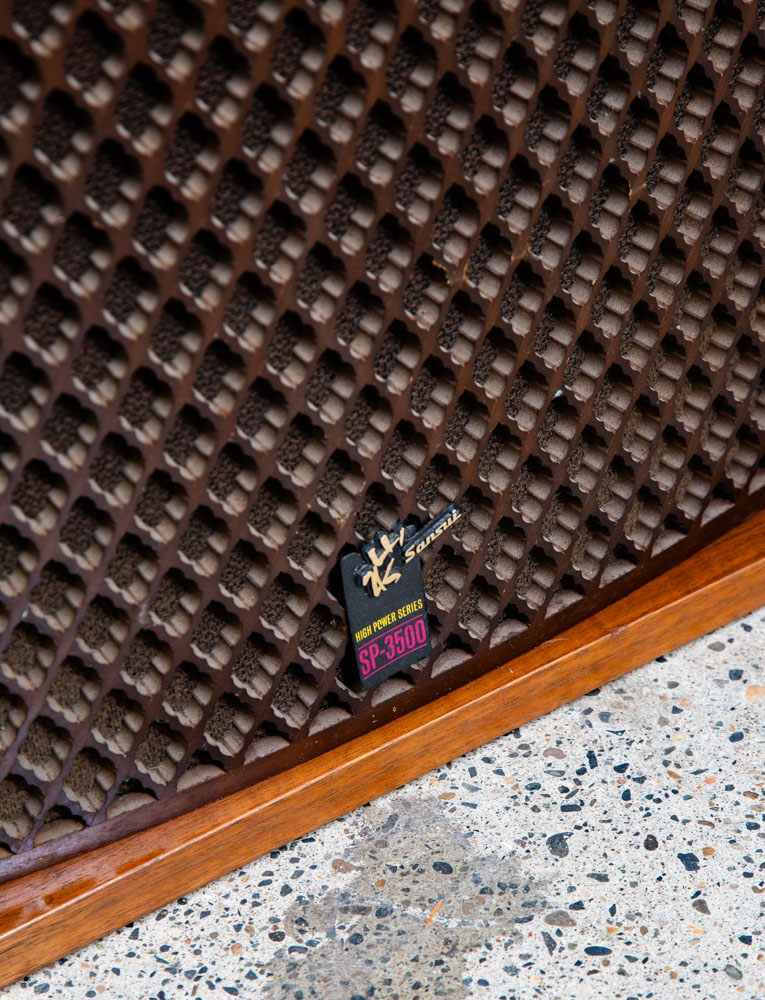 Mid Century Speakers Sansui SP-3500 4 Way Walnut Tested Speaker Set Grills 1 - Image 7