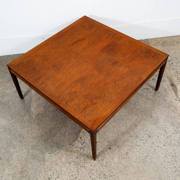 Mid Century Danish Modern End Table Side Square Teak Denmark Illum Wikkelso NM
