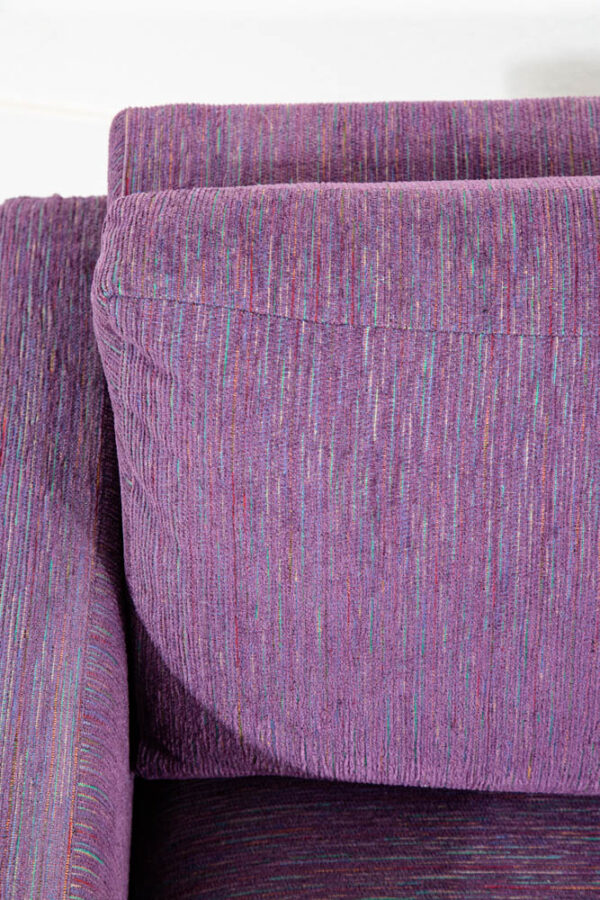 Mid Century Modern Lounge Chair Purple Chrome Club Square American Cube Mcm - Image 8