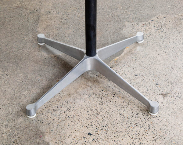 Mid Century Modern Dining Table 42" White Eames Herman Miller Aluminum Group Mcm - Image 4