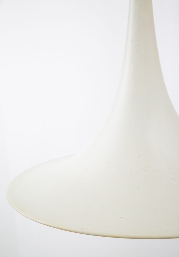 Mid Century Danish Modern Pendant Lamp Light Fog Morup White Hanging Denmark VG - Image 5