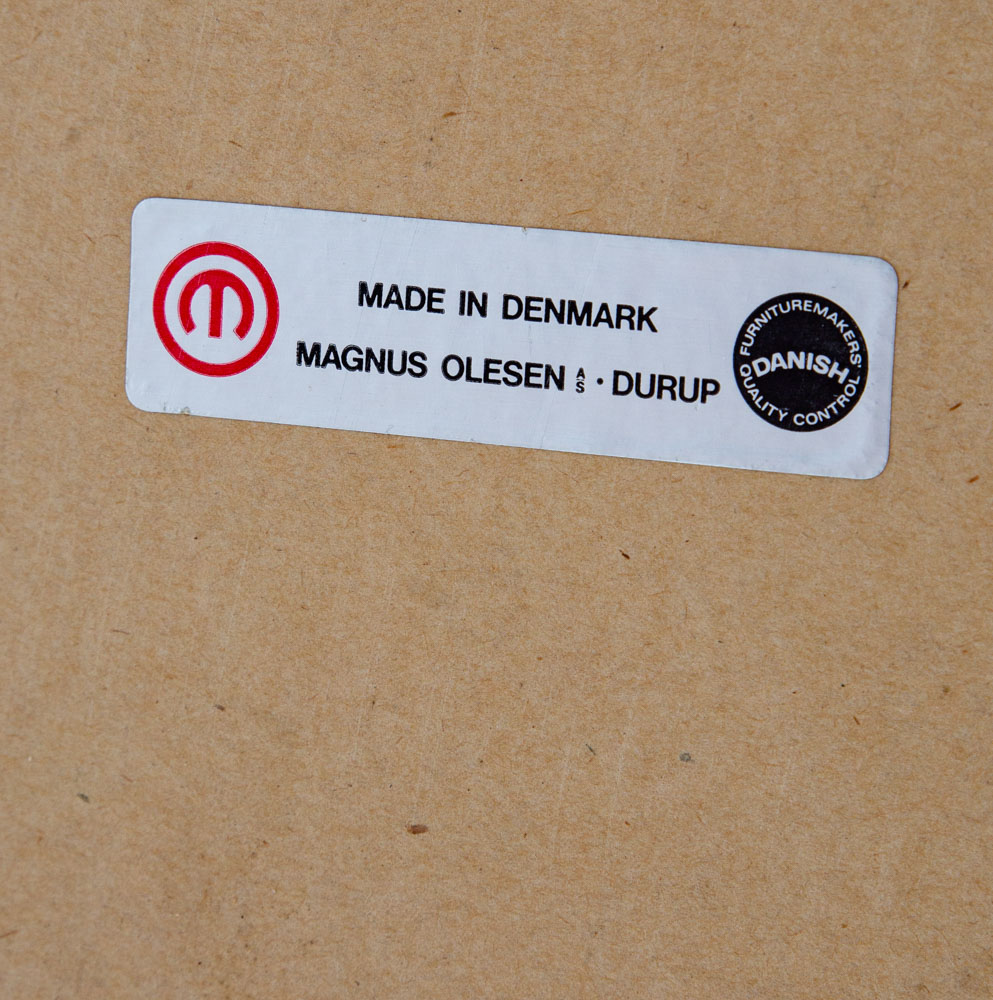 Mid Century Danish Modern Dining Table Oak Bentwood Formica Rectangular Green VG - Image 6