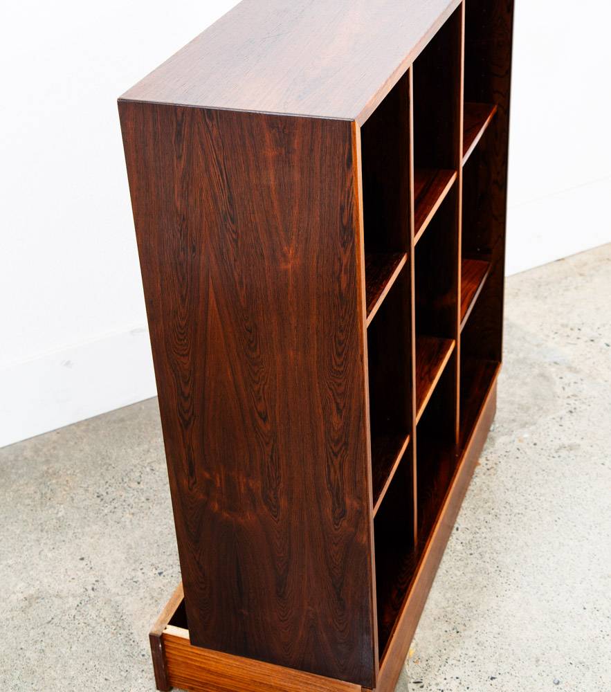 Mid Century Danish Modern Wall Unit Cabinet Cubby Rosewood Mcm HG Modular Shelf - Image 9