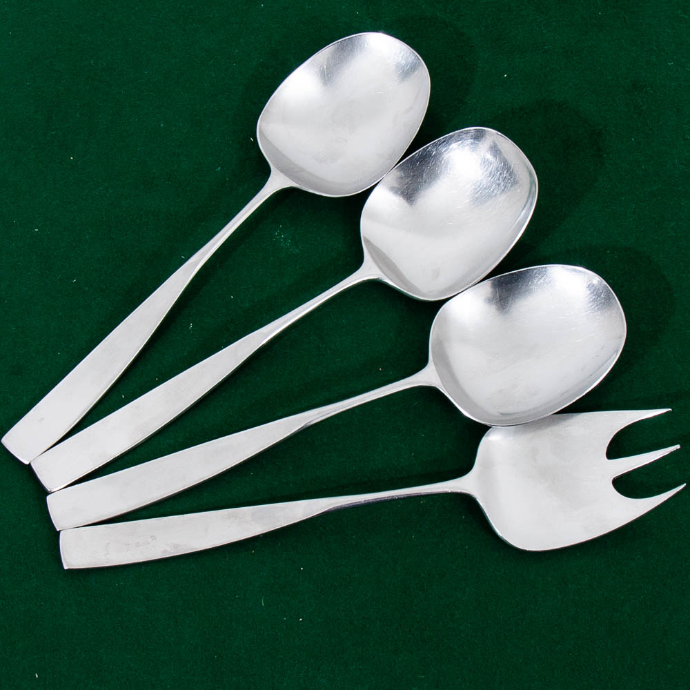 Mid Century Modern Lauffer Bedford Flatware Holland Don Wallace Casserole Flatware - Image 2