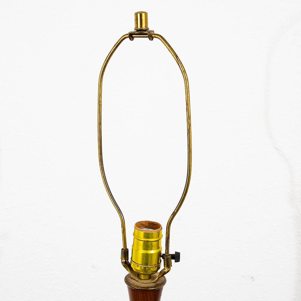 Mid Century Modern Table Lamp Ceramic Red Lava Glaze Studio Design Vintage Mcm - Image 6