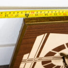 Mid Century Modern Clock Walnut Wall Wood White Guitar Music Key Mcm Rectangular - Image 6