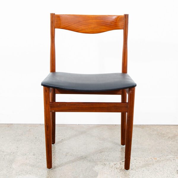 Mid Century Danish Modern Dining Chair Solid Teak G plan Larsen Vintage Denmark - Image 2