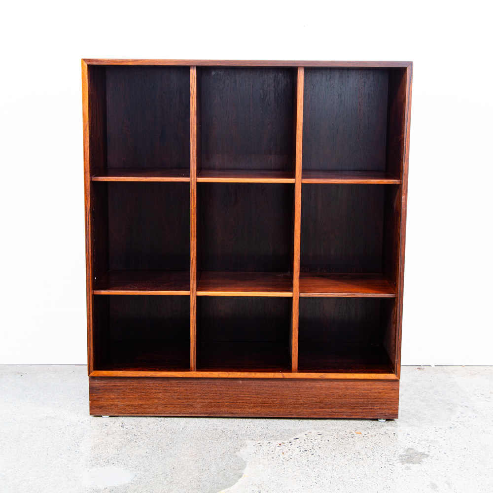 Mid Century Danish Modern Wall Unit Cabinet Cubby Rosewood Mcm HG Modular Shelf - Image 2