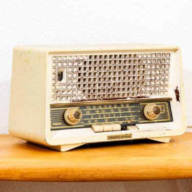 Mid Century Modern German Radio Phillips Tube Radio Philetta 208 De Luxe B2D08U