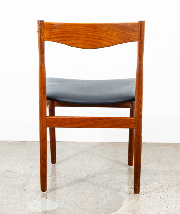 Mid Century Danish Modern Dining Chair Solid Teak G plan Larsen Vintage Denmark - Image 6