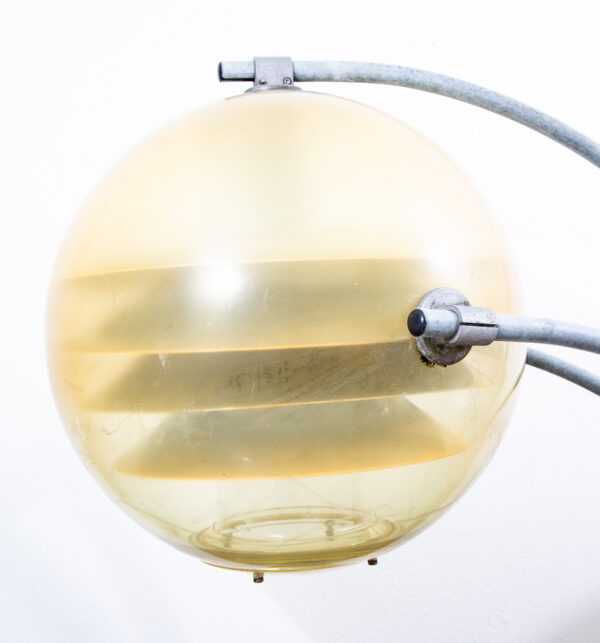Mid Century Danish Modern Light Set Architectural Industrial Outdoor Orb Metal 2 - Image 11