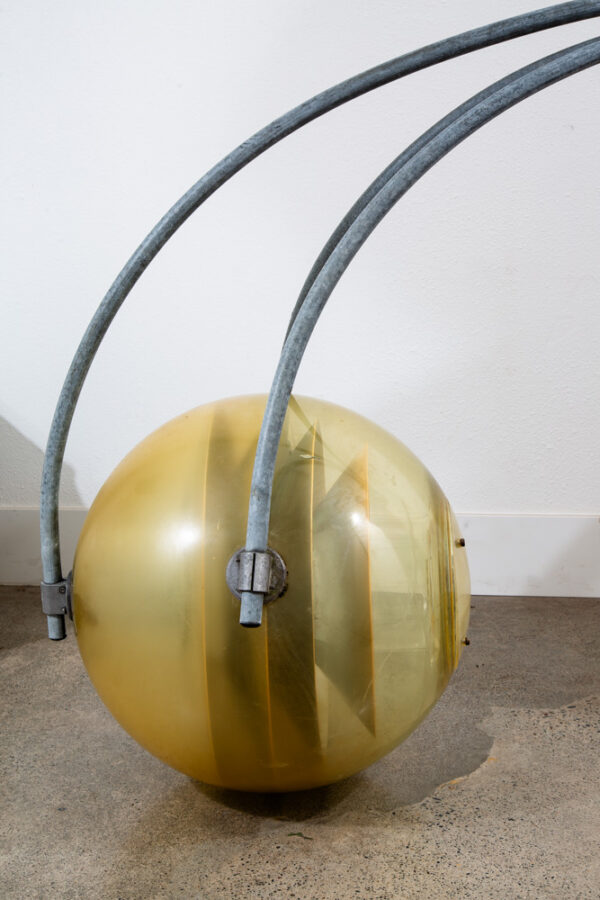 Mid Century Danish Modern Light Set Architectural Industrial Outdoor Orb Metal 2 - Image 7