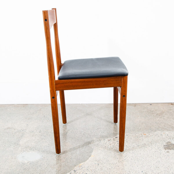 Mid Century Danish Modern Dining Chair Solid Teak G plan Larsen Vintage Denmark - Image 3