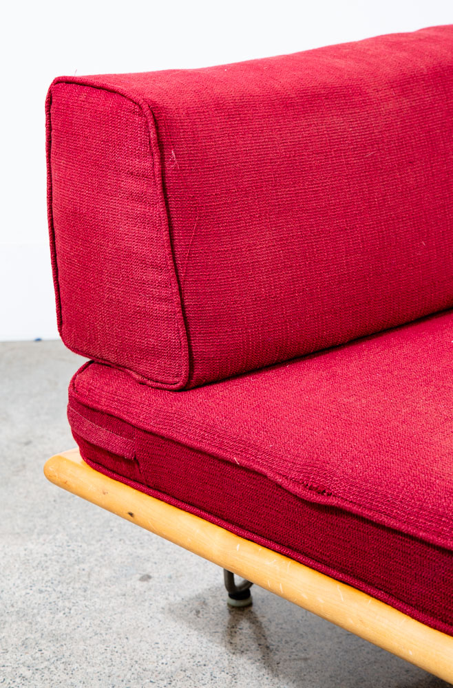 Mid Century Danish Modern Daybed Sofa George Nelson Primavera Herman Miller Red - Image 10