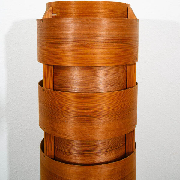 Vintage Mid Century Modern Floor Lamp Hans-Agne Jakobsson Pine Wood Sweden 1970 - Image 10
