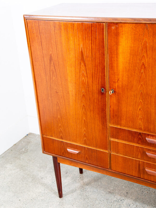 Mid Century Danish Modern Credenza Sideboard Denmark Drawers Shelves Storage - Image 9