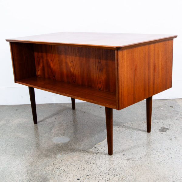 Mid Century Danish Modern Desk 3 Drawer Teak Cabinet Wood Office Executive Mcm - Image 5