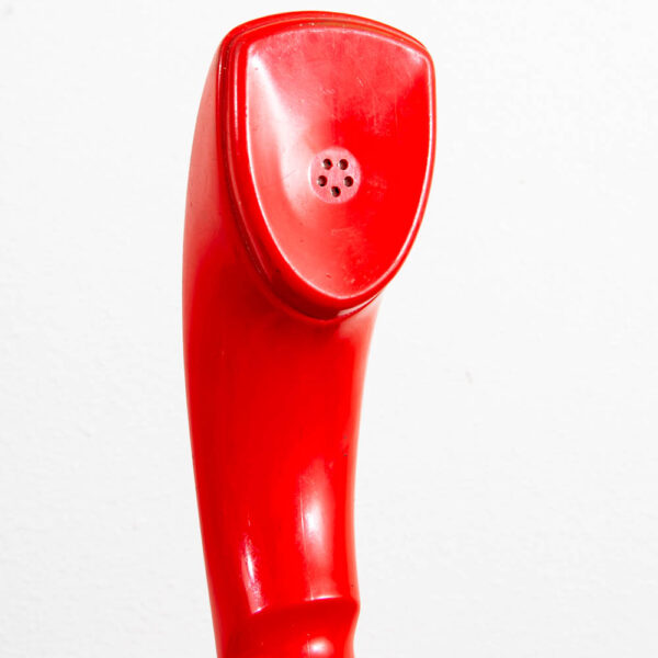 Mid Century Modern Vintage Swedish Red Cobra Ericofon Rotary Telephone Circa 1954 - Image 8