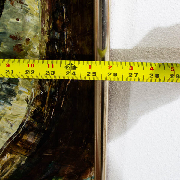 Mid Century Danish Modern Painting Studio Art Oil Abstract Expressionism Frame - Image 10