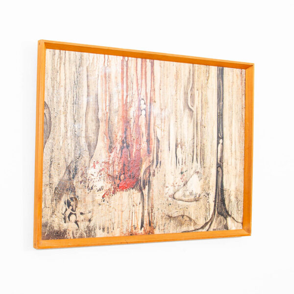Mid Century Modern Painting Original Art Abstract Landscape Forest Expressionist - Image 3