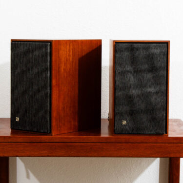 Mid Century Modern Speakers Set B&O Bang Olufsen Beovox 2200 Teak Mcm Restored