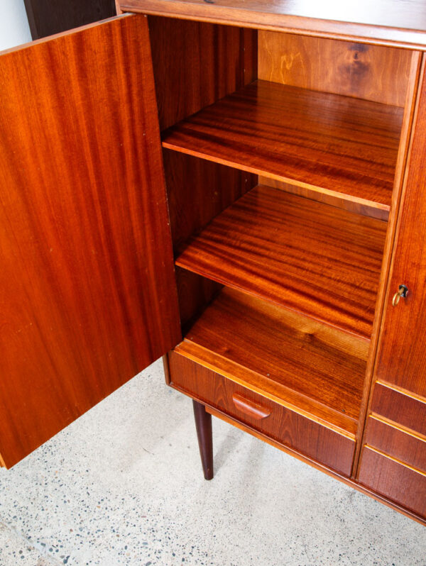 Mid Century Danish Modern Credenza Sideboard Denmark Drawers Shelves Storage - Image 10