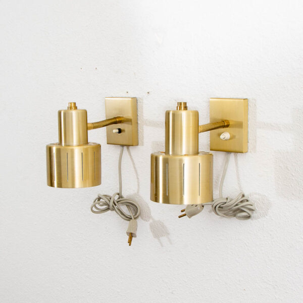 Mid Century Modern Danish Jo Hammerborg Lamp Wall Mounted Sconces Light Fixtures