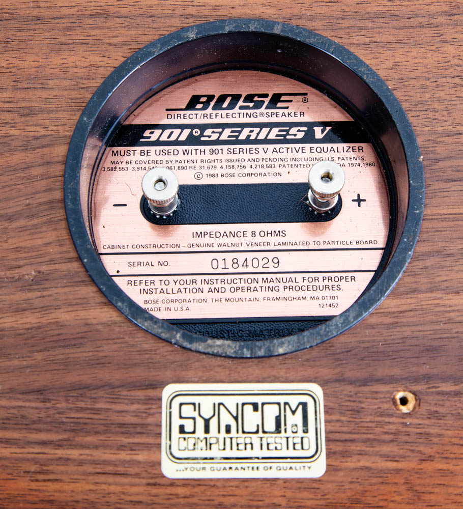Mid Century Modern Speakers Bose Series 901 V Speaker Hifi Walnut Vintage Mcm - Image 5