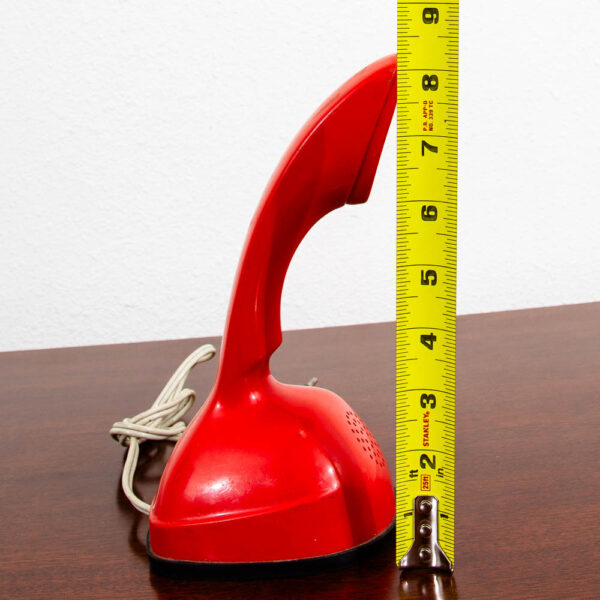 Mid Century Modern Vintage Swedish Red Cobra Ericofon Rotary Telephone Circa 1954 - Image 12