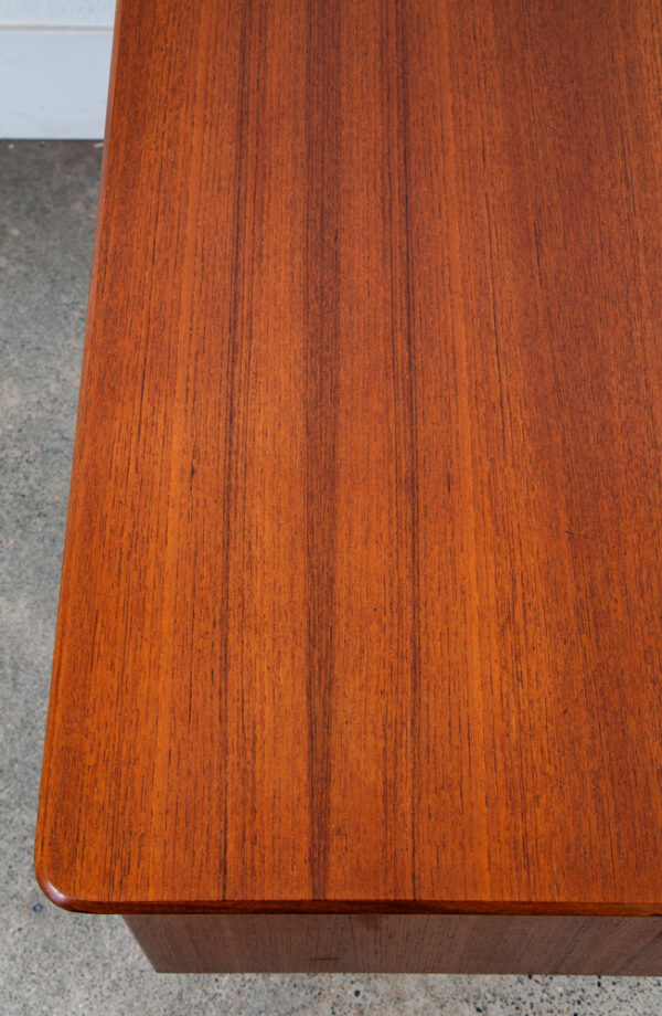 Mid Century Danish Modern Desk 3 Drawer Teak Cabinet Wood Office Executive Mcm - Image 11