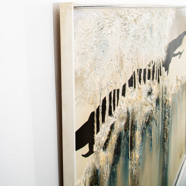 Mid Century Modern Oil Painting Abstract Expressionist Forest Stephen Kaye Mcm - Image 9