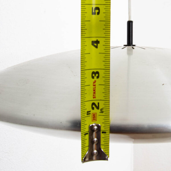 Mid Century Danish Modern Pendant Lamp Jo Hammerborg Fog & Menup Silver 2 light - Image 12