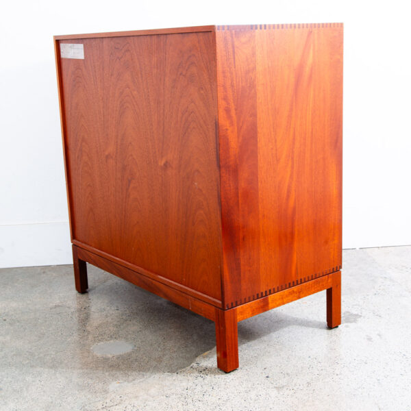 Mid Century Modern Compact Credenza Cabinet Solid Mahogany Soborg 16 Drawers Mcm - Image 5
