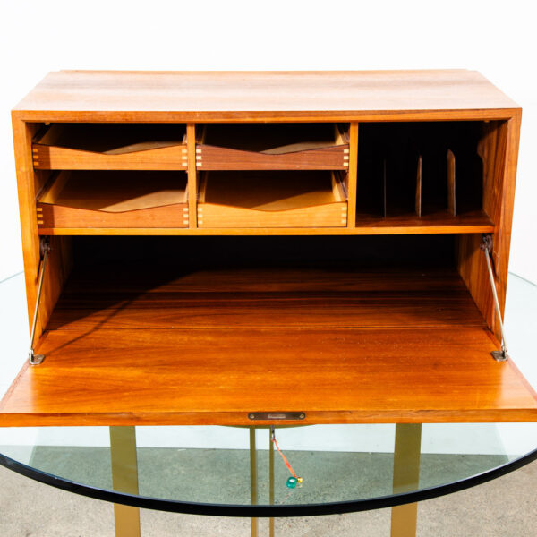 Mid Century Danish Modern Wall Unit Cabinet Drop Down Teak Mcm Cado Royal Lock - Image 4