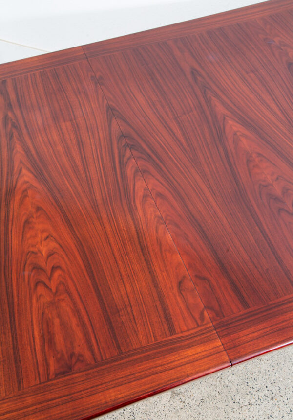 Mid Century Danish Modern Dining Table Rosewood Rectangular Skovby Extension x2 - Image 11